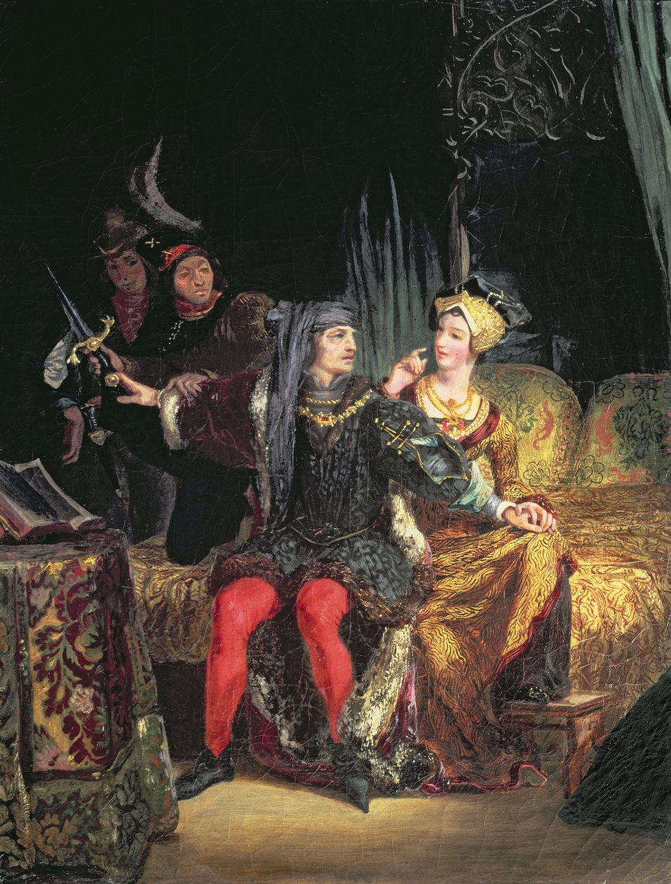 Charles VI (1380-1422) ve Odette de Champdivers, c.1824-26 by Ferdinand Victor Eugene Delacroix