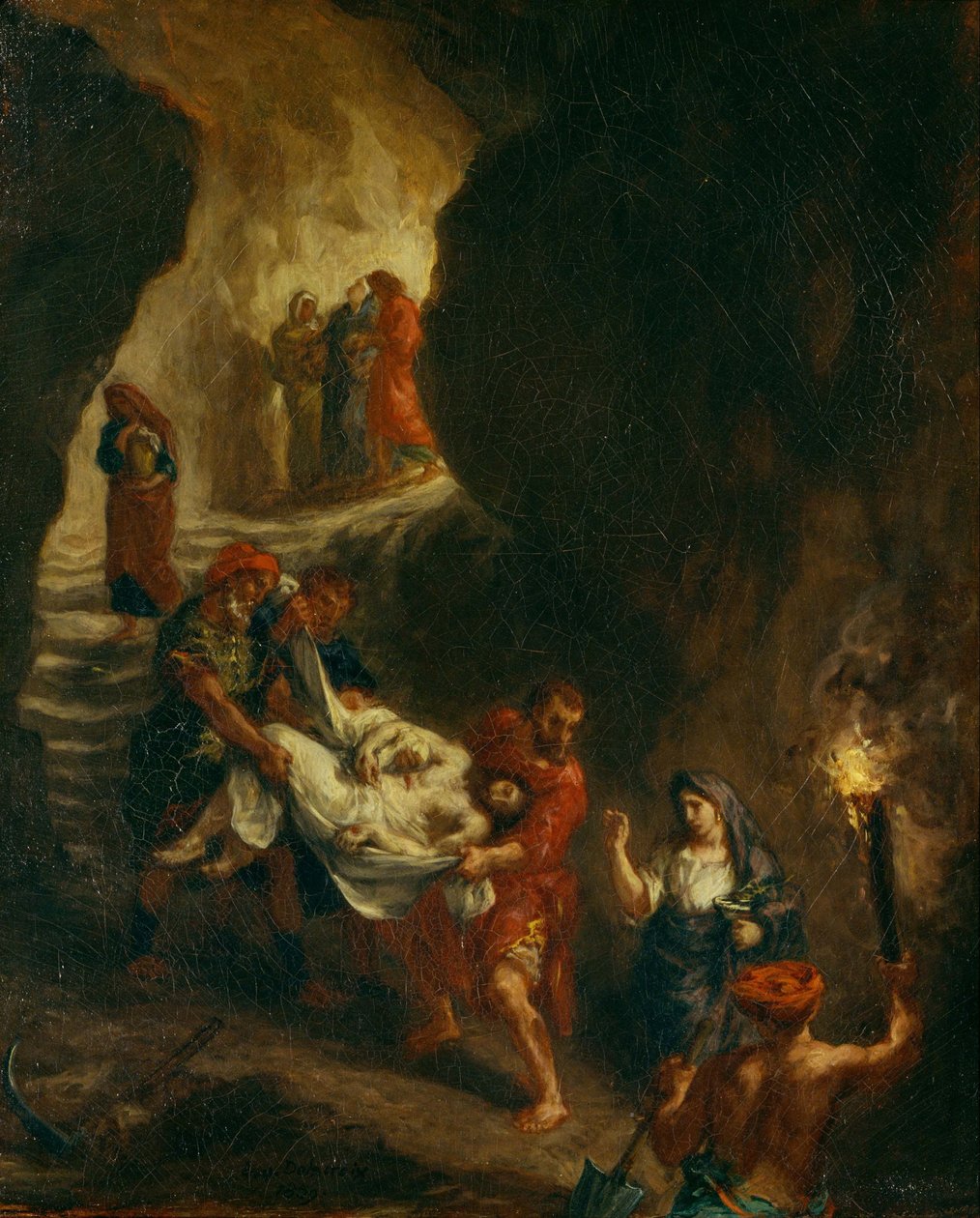 Mesih Mezara Taşındı by Ferdinand Victor Eugene Delacroix
