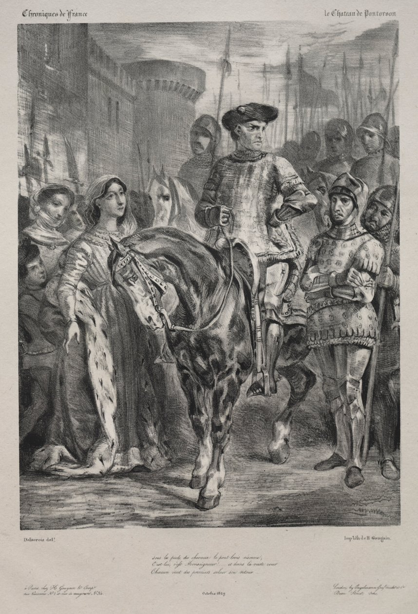 Duguesclin, 1829. by Ferdinand Victor Eugene Delacroix