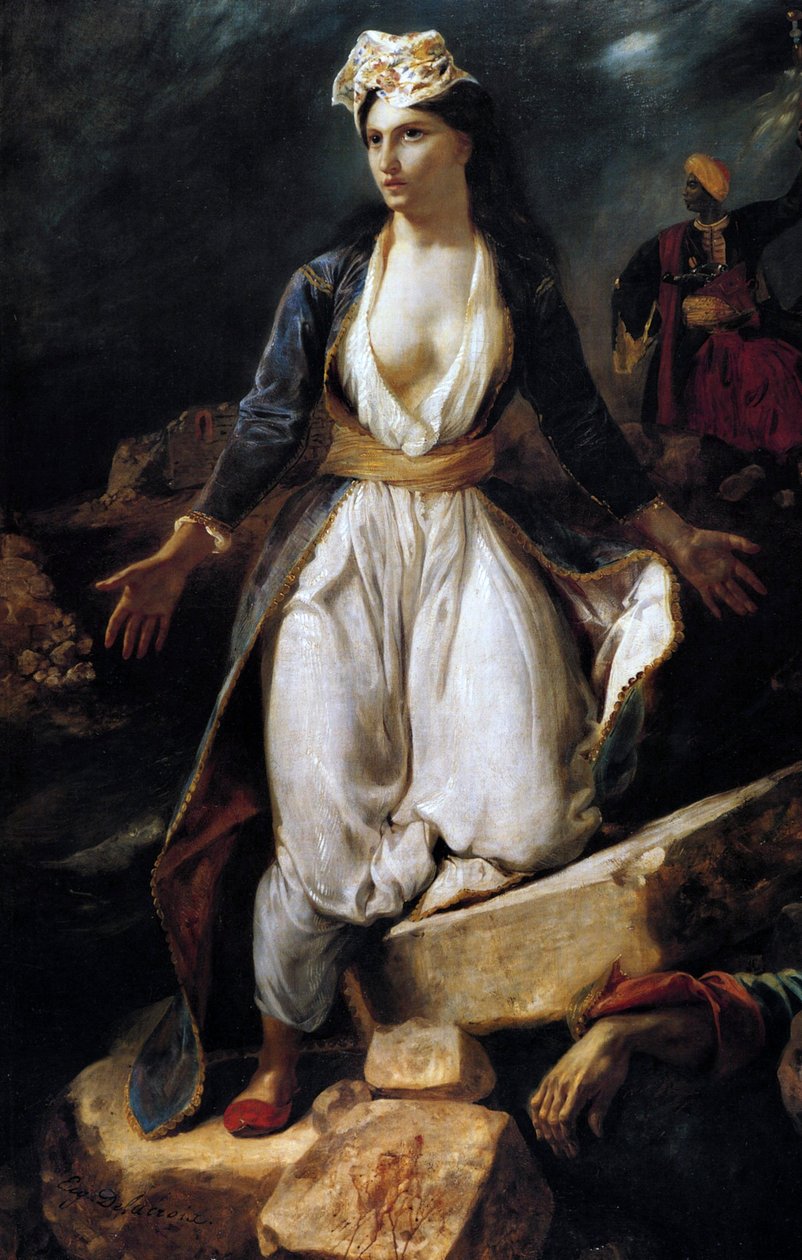 Missolonghi Harabelerinde Yunanistan, 1826 by Ferdinand Victor Eugene Delacroix