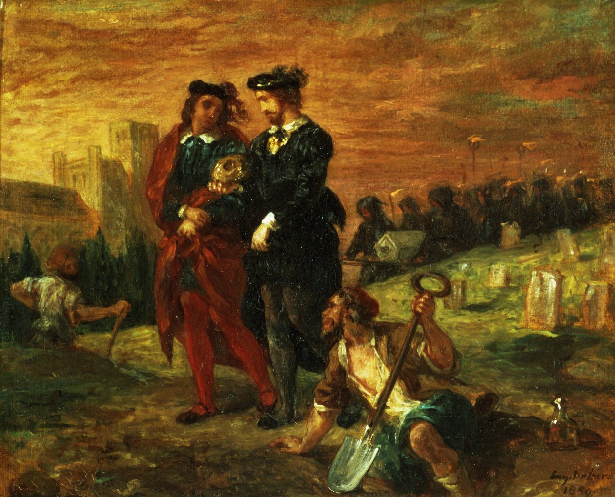Mezarlıkta Hamlet ve Horatio, William Shakespeare tarafından Hamlet