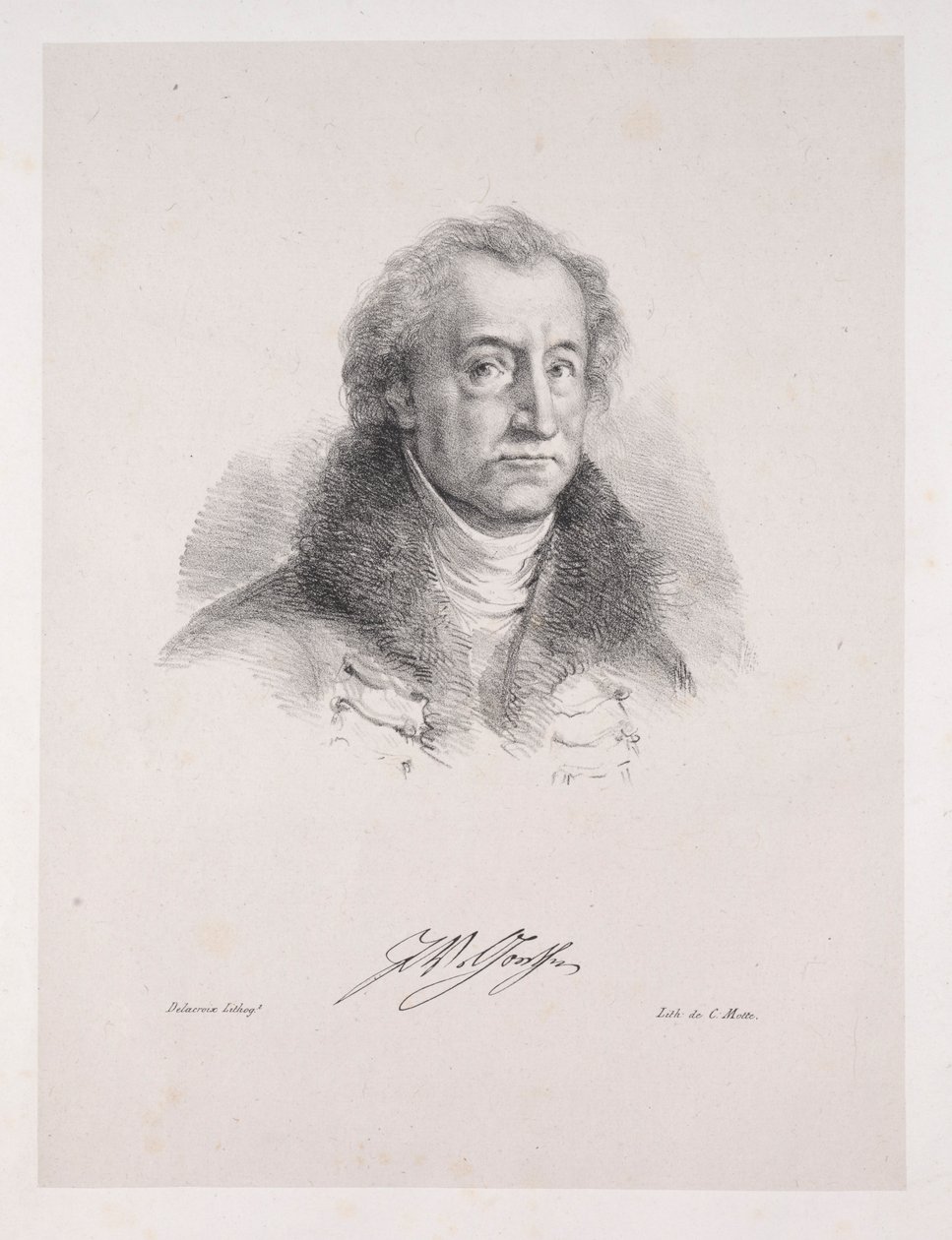 Faust için çizimler: Frontispiece - Johann Wolfgang von Goethe