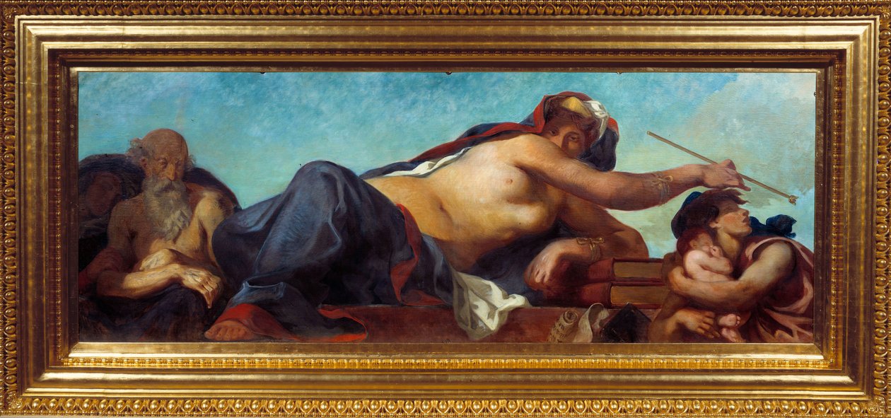 La Justice Peinture, Eugene Delacroix (1798-1863) by Ferdinand Victor Eugene Delacroix
