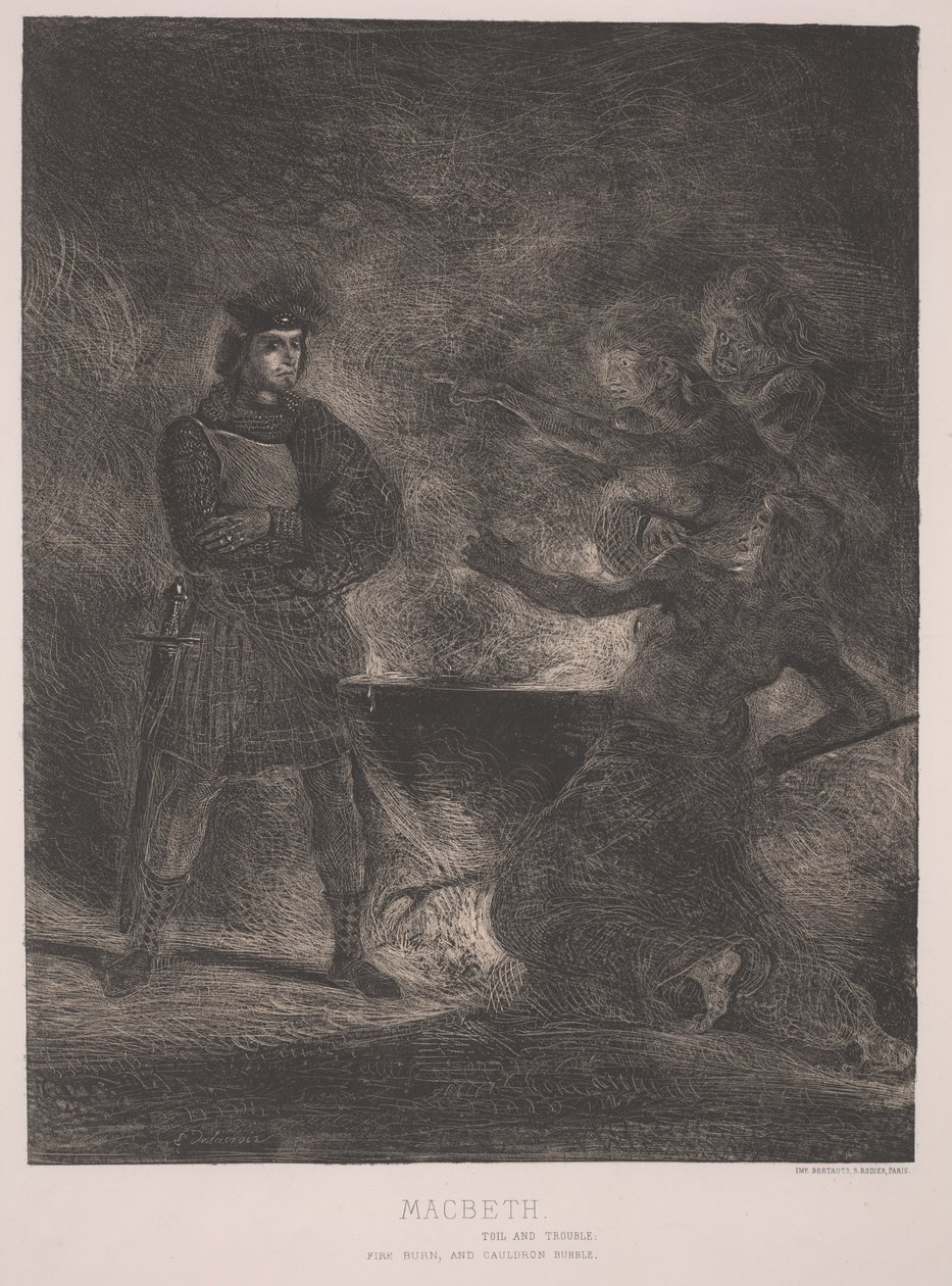 Macbeth (gravür) by Ferdinand Victor Eugene Delacroix
