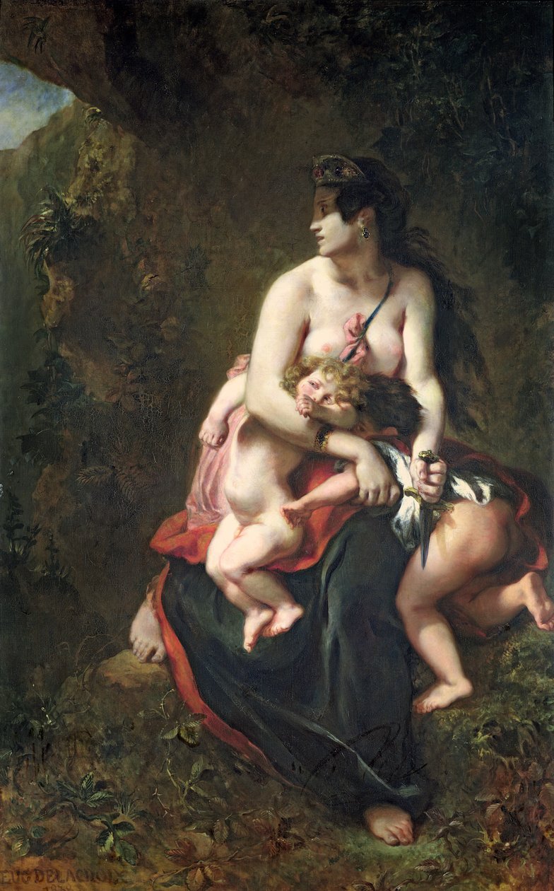 Medea, 1838 by Ferdinand Victor Eugene Delacroix