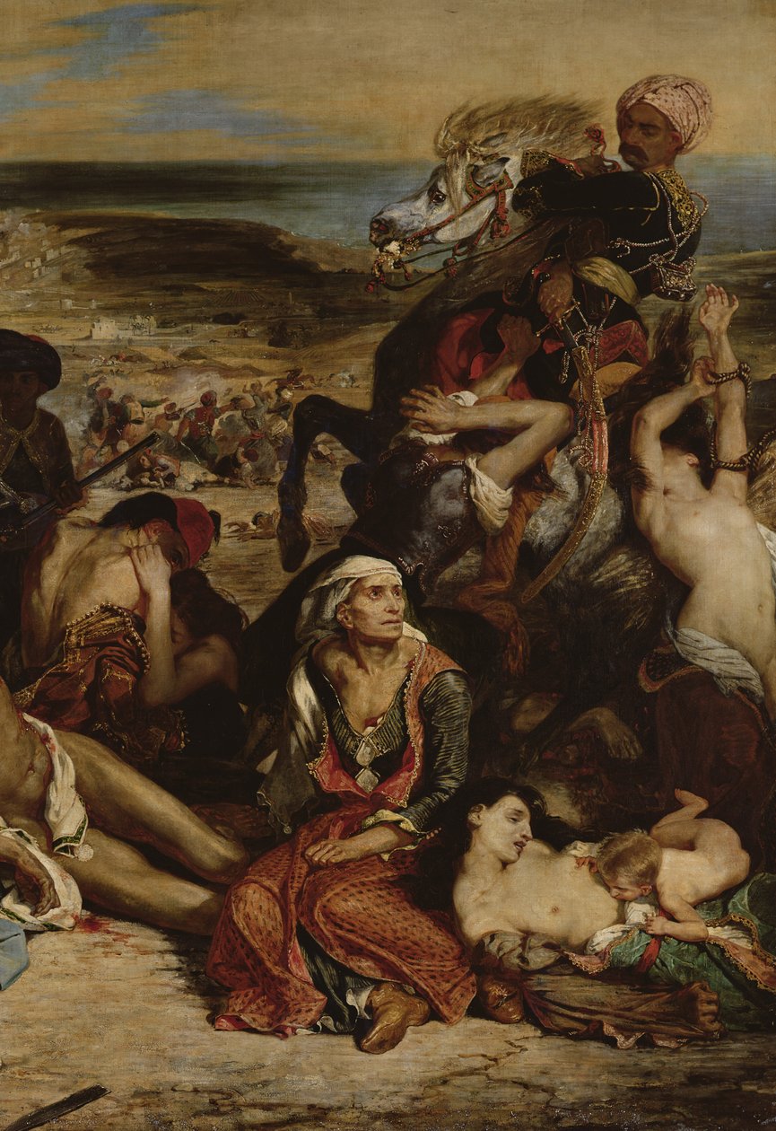 Abu Klea Muharebesi, Arap Hücumunun Tepkisi Türki oyma by Ferdinand Victor Eugene Delacroix