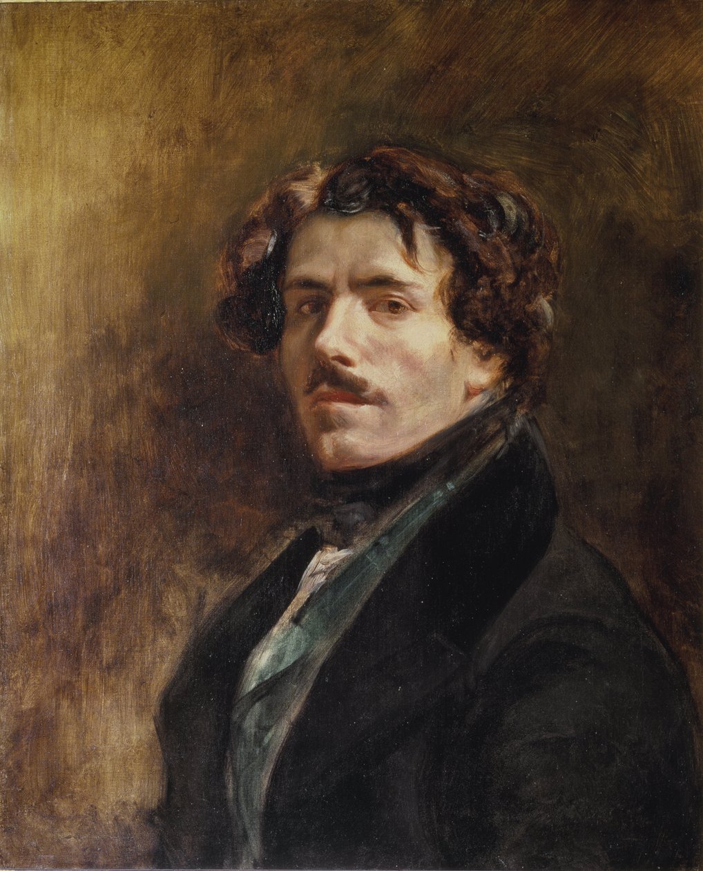 Otoportre - tuval üzerine yağlı boya by Ferdinand Victor Eugene Delacroix