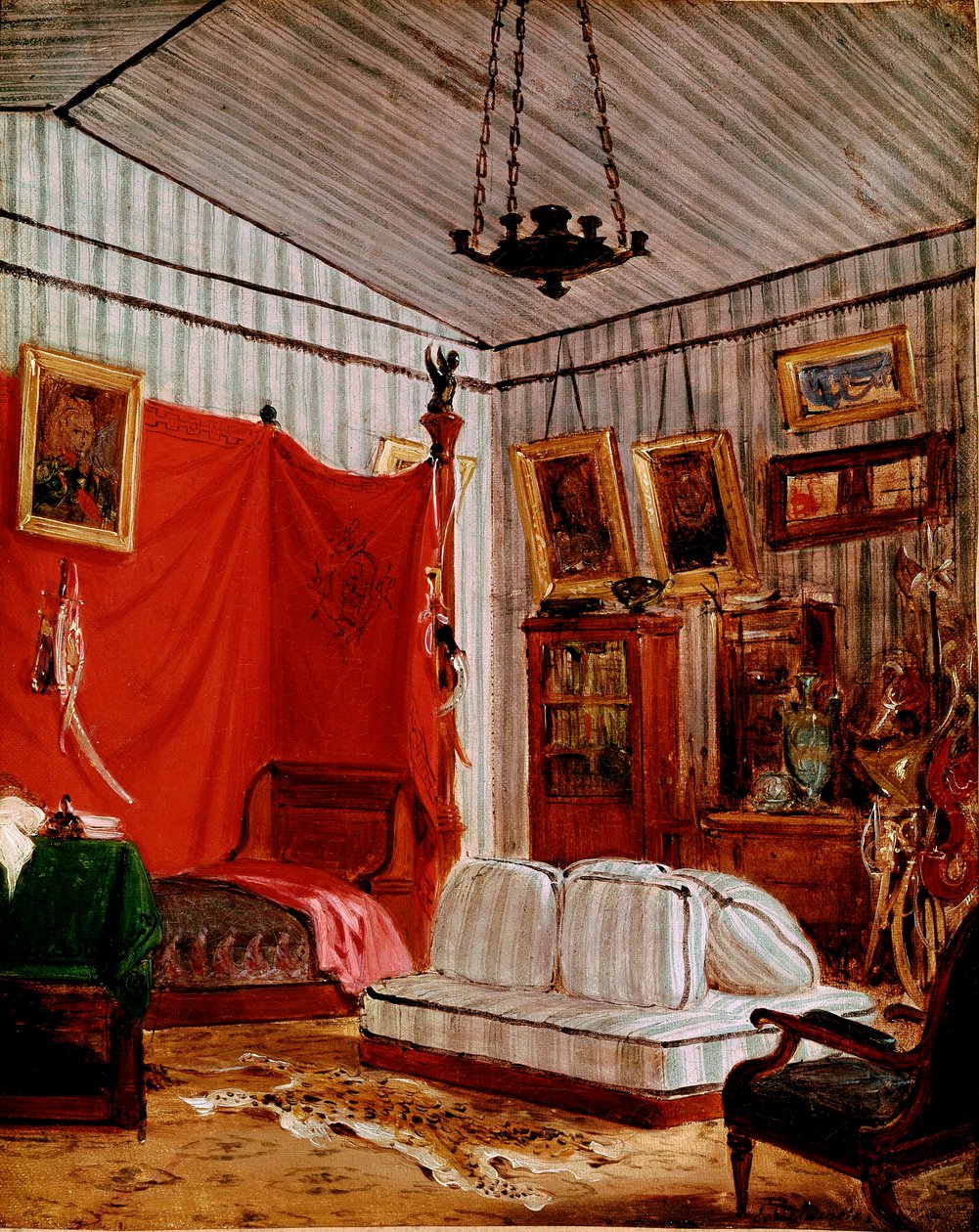 Interieur için iki portre çalışması (resim, c.1834) by Ferdinand Victor Eugene Delacroix