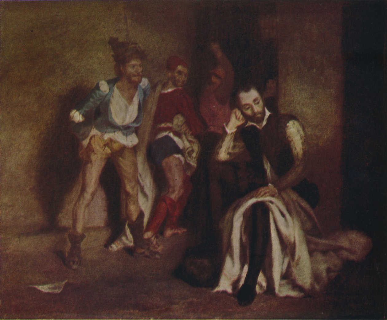 Porsuk Hapishanede, 1839, 1937. by Ferdinand Victor Eugene Delacroix