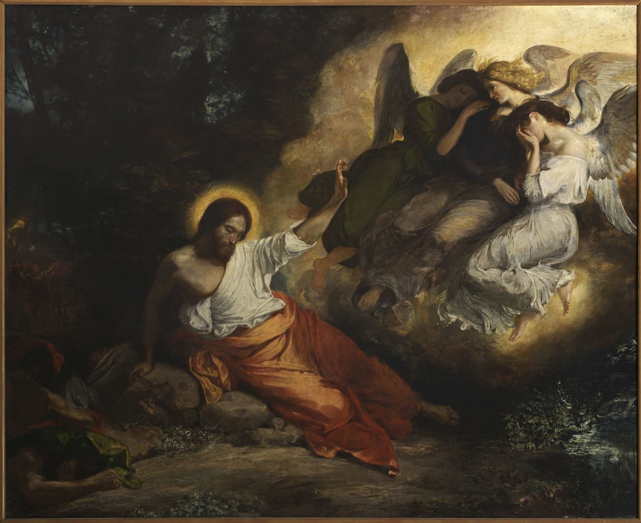 Bahçedeki Acı, 1826. by Ferdinand Victor Eugene Delacroix
