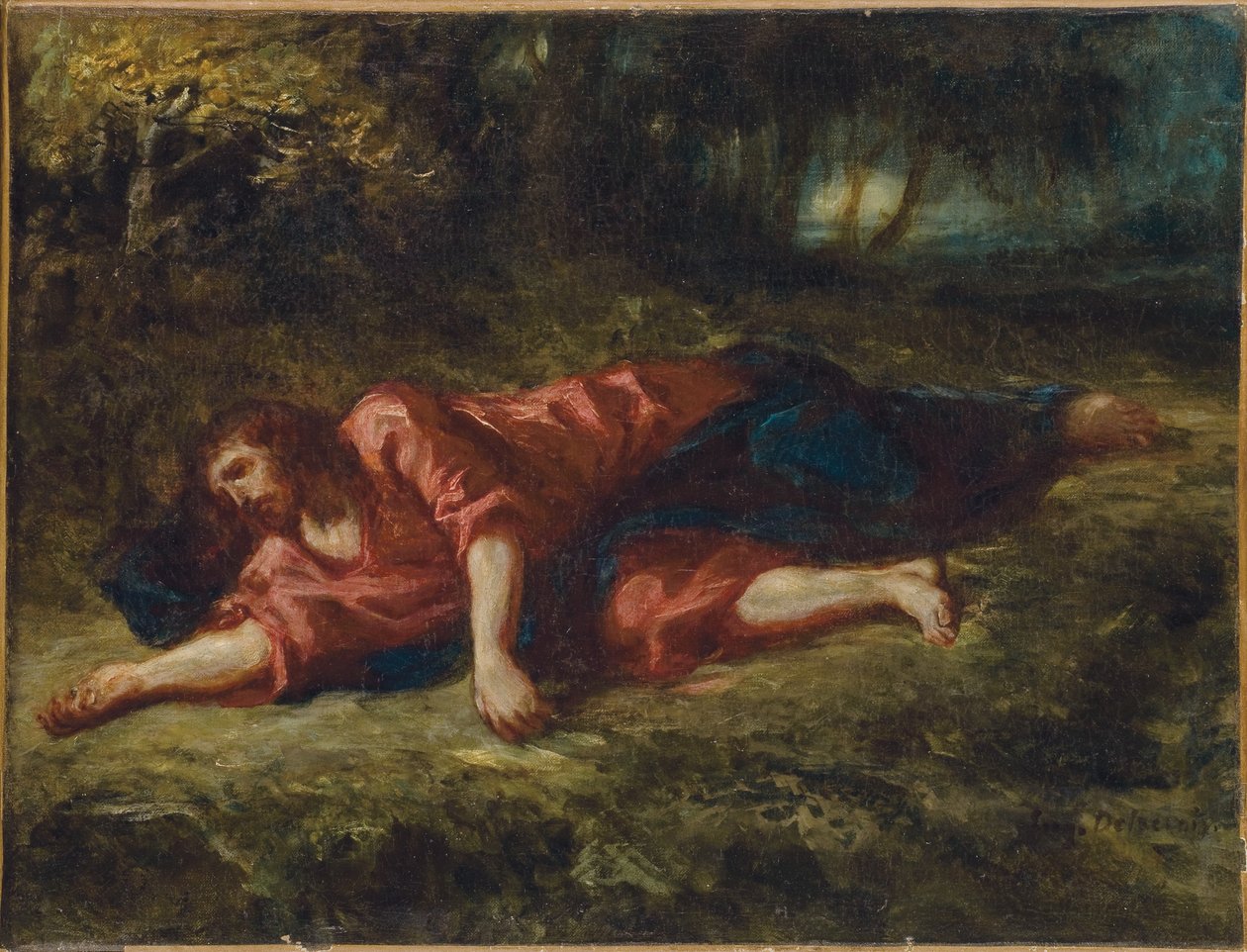 Bahçedeki Acı, 1849 dolayları by Ferdinand Victor Eugene Delacroix