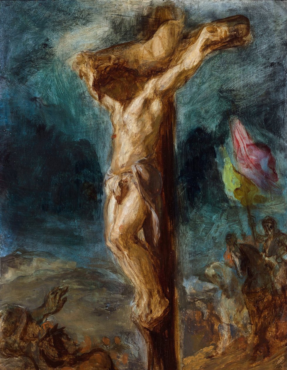 Çarmıha Gerilme par Delacroix, Eugene (1798-1863) by Ferdinand Victor Eugene Delacroix