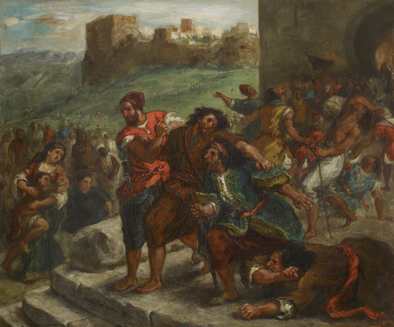 Tanca Bağnazları, 1857 by Ferdinand Victor Eugene Delacroix