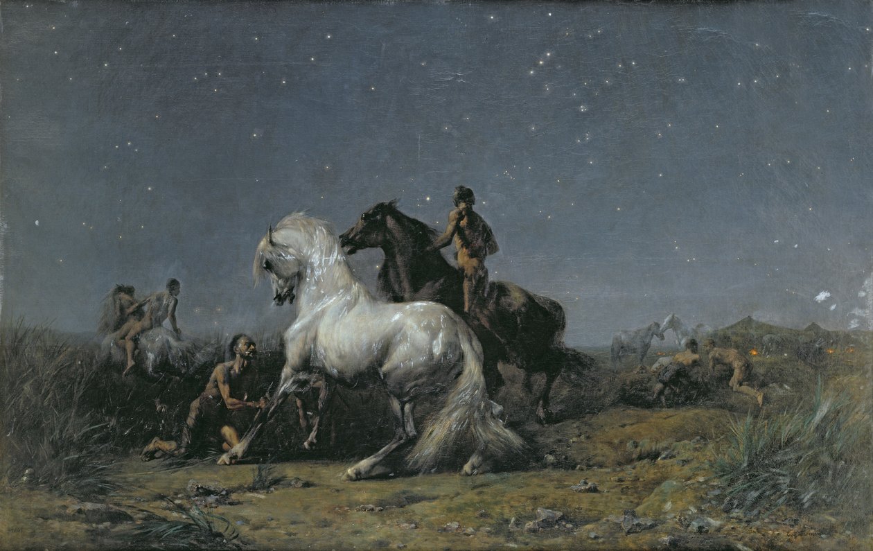 At Hırsızları, 19. yüzyıl by Ferdinand Victor Eugene Delacroix