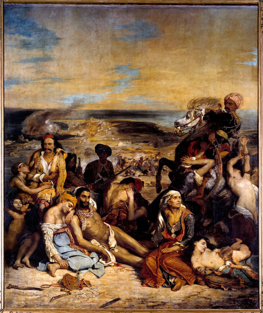 Scio Katliamları (1822) by Ferdinand Victor Eugene Delacroix
