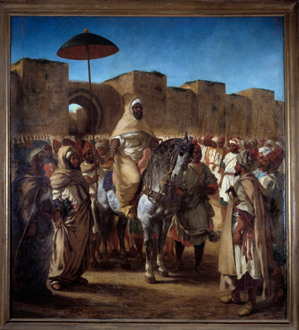 Fas Sultanı Muley Abd Err Rahman by Ferdinand Victor Eugene Delacroix