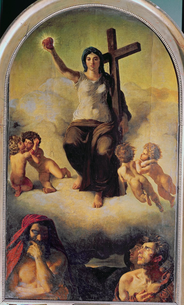 Kutsal Kalbin Bakiresi, 1821 by Ferdinand Victor Eugene Delacroix
