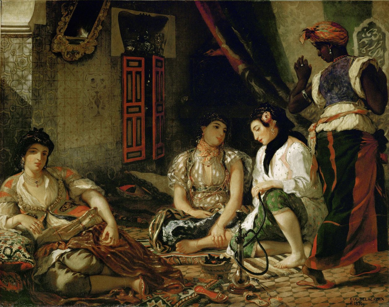 Cezayirli Kadınlar Dairelerinde by Ferdinand Victor Eugene Delacroix