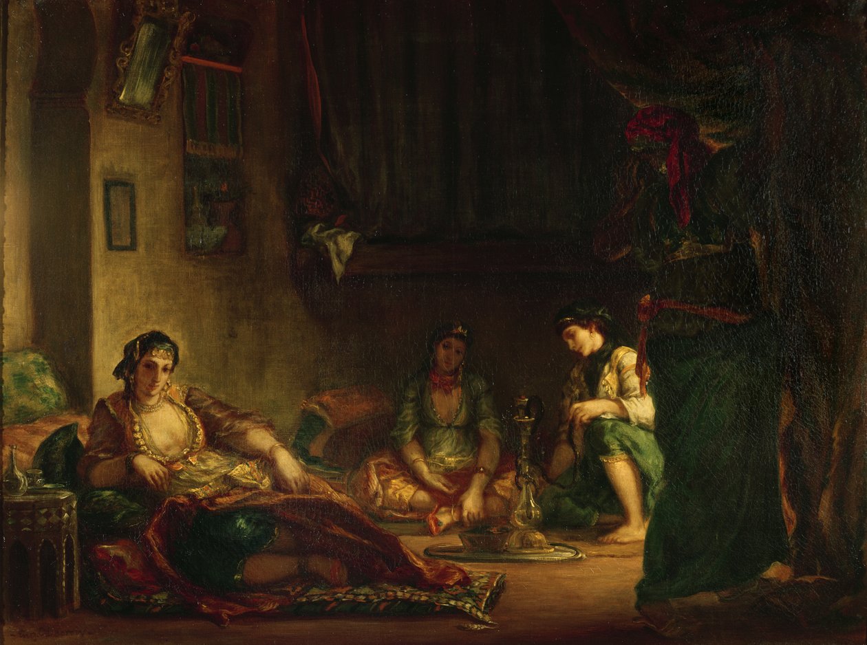 Cezayirli Kadınlar Haremlerinde, 1847-49 by Ferdinand Victor Eugene Delacroix