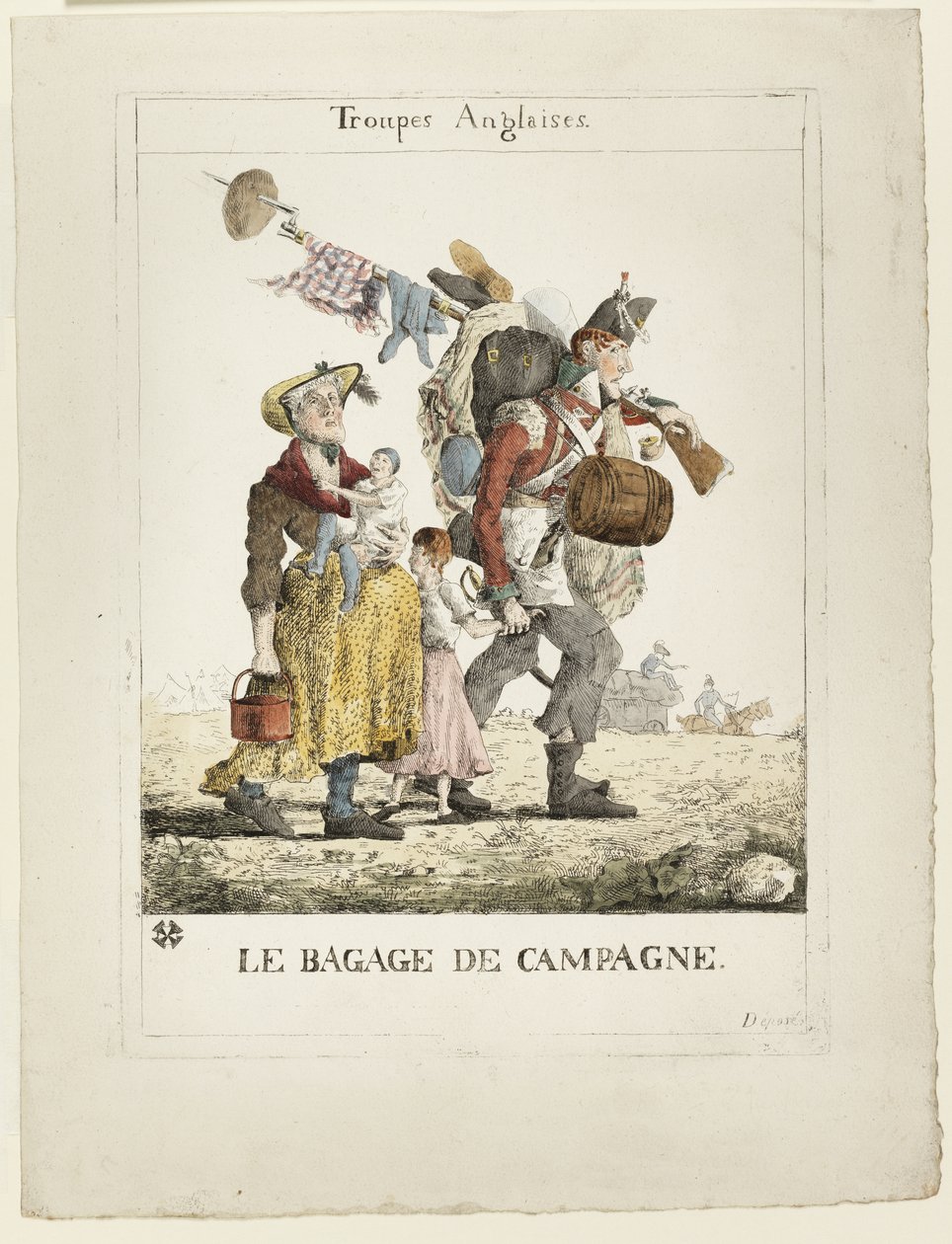 İngiliz birlikleri: kampanya bagajı by Ferdinand Victor Eugene Delacroix