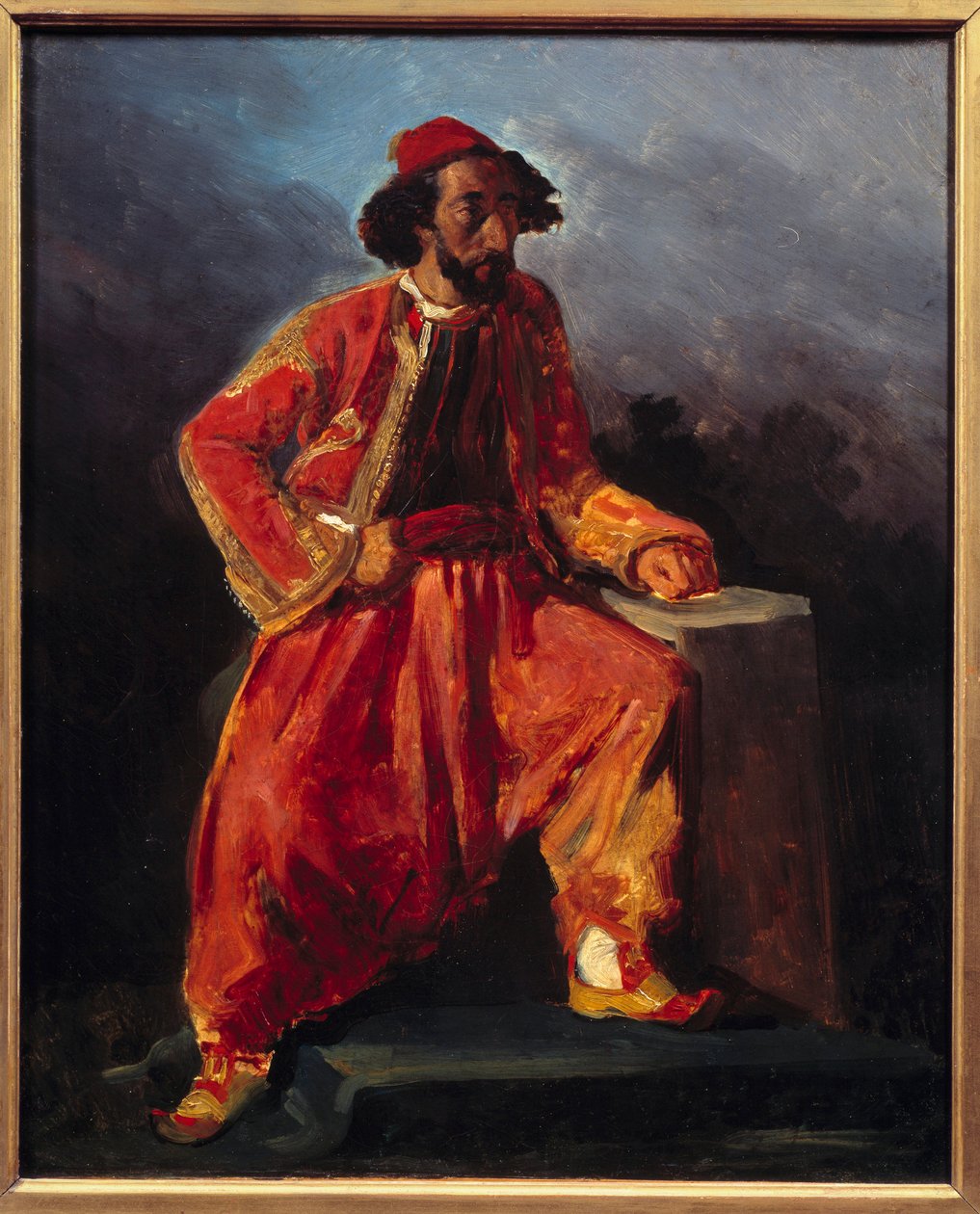 Türk oturma. Paul Barroilhet