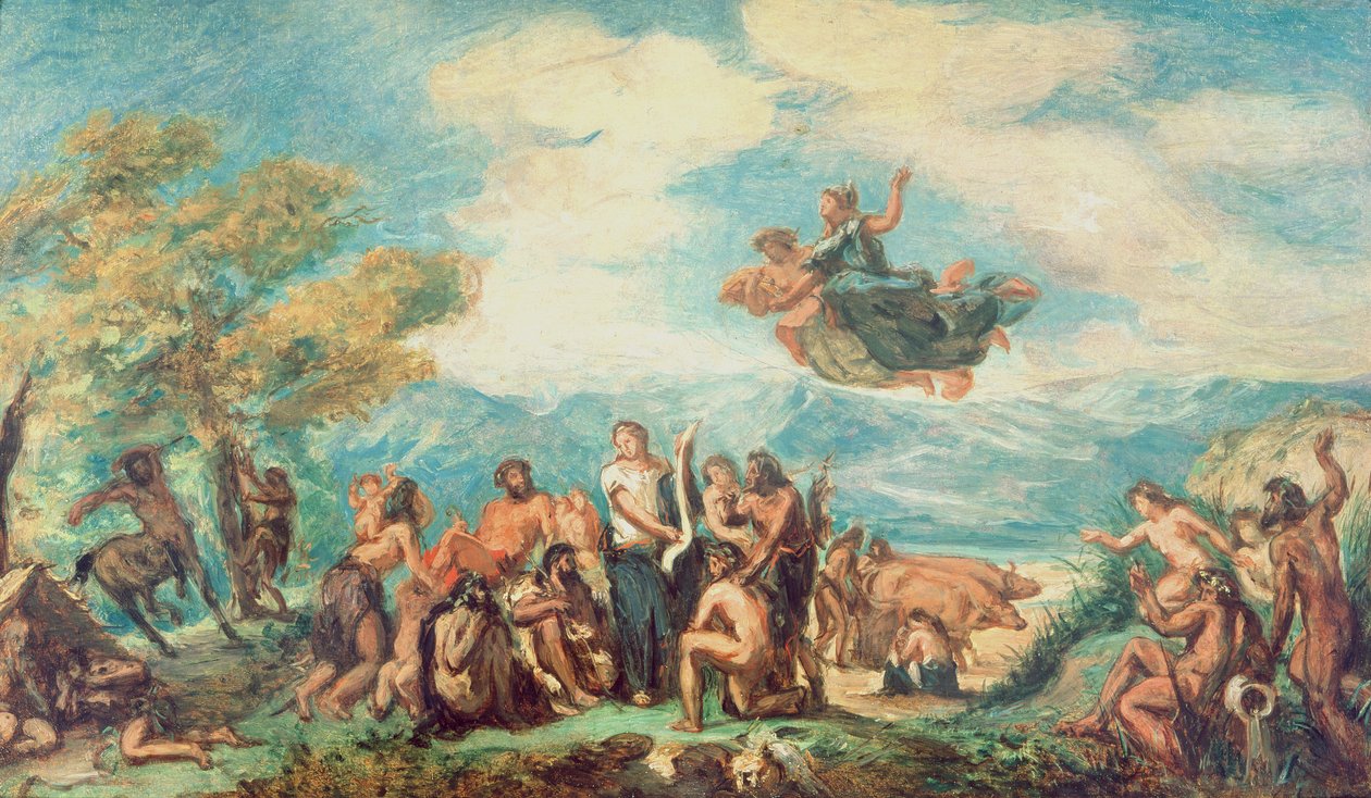 Bilinmeyen resim by Ferdinand Victor Eugene Delacroix