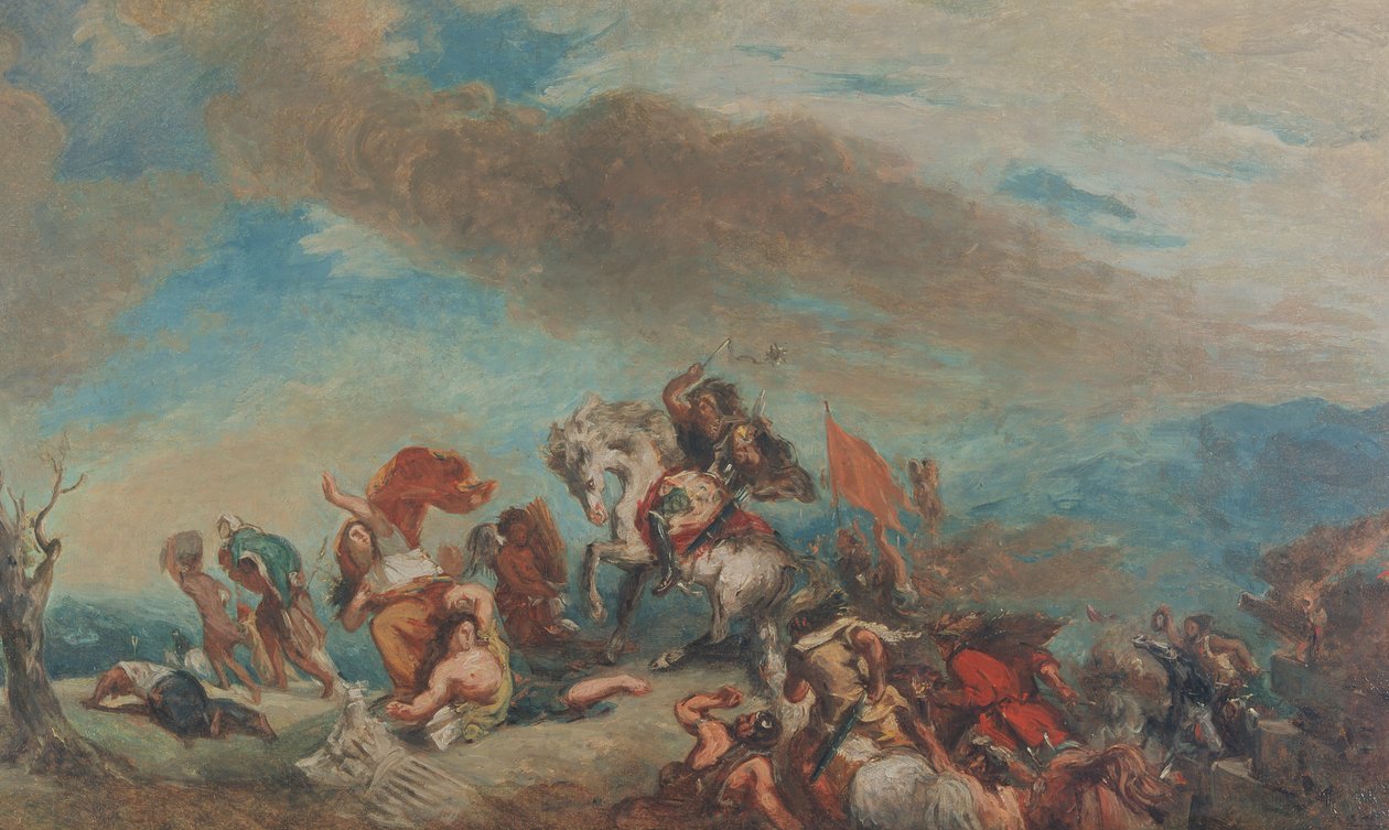 Bilinmeyen resim by Ferdinand Victor Eugene Delacroix