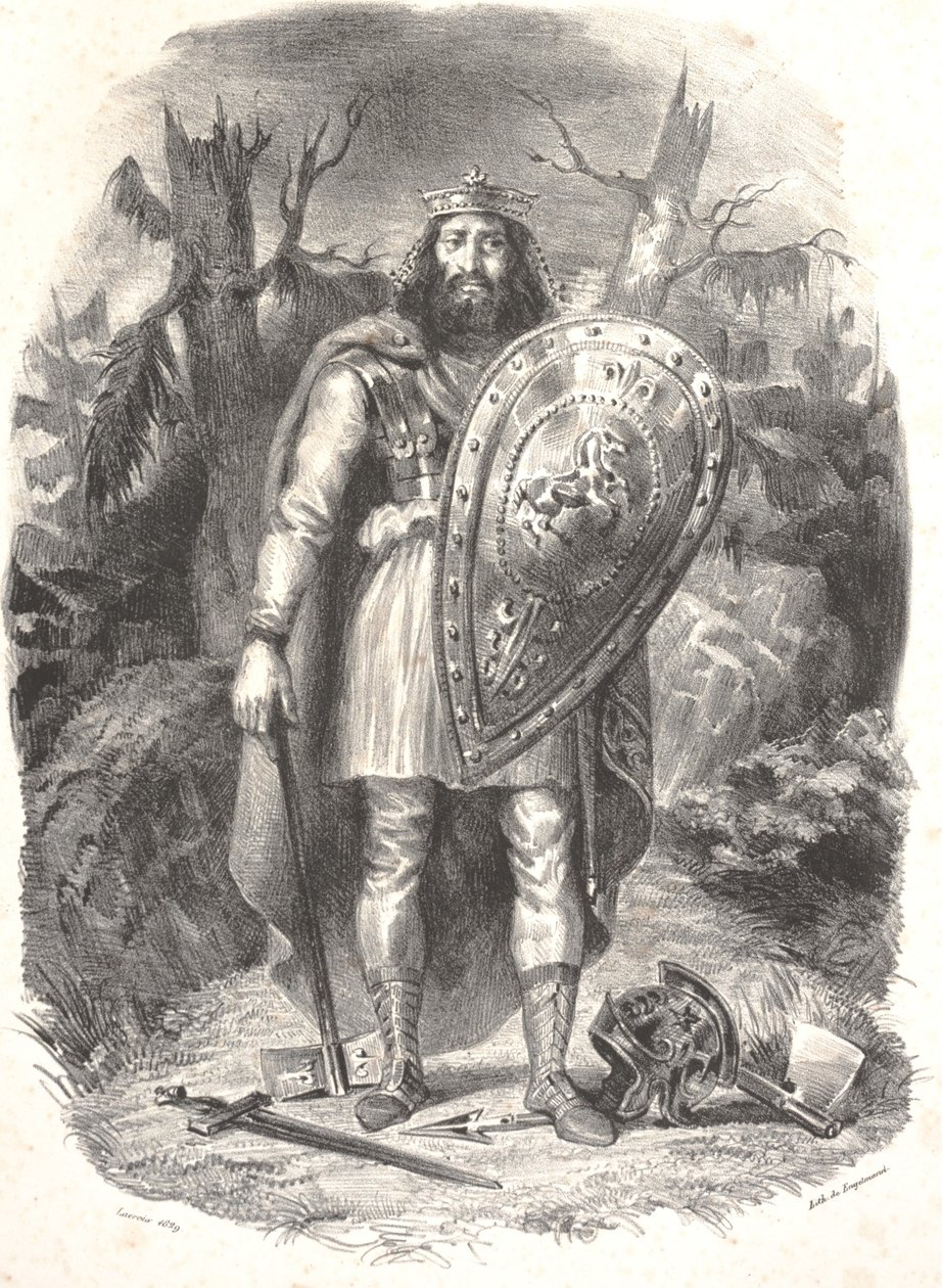 İsimsiz, Godefroy Engelmann tarafından kazınmış by Ferdinand Victor Eugene Delacroix