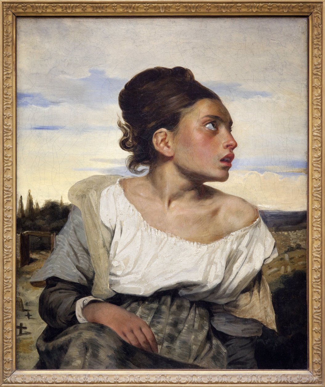 Mezarlıkta genç yetim, 1824 dolayları (tuval üzerine yağlı boya) by Ferdinand Victor Eugene Delacroix