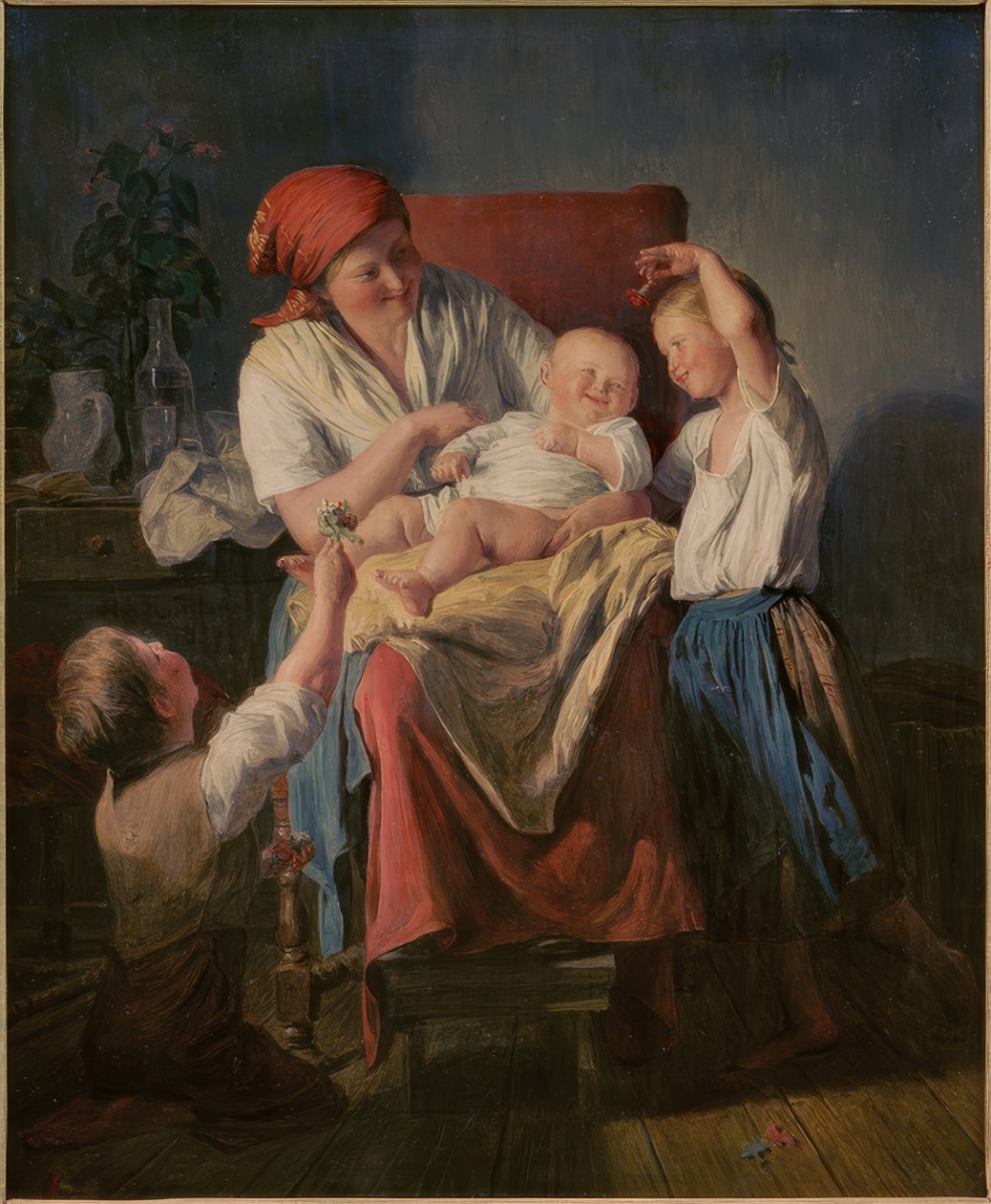 annenin mutluluğu by Ferdinand Waldmüller