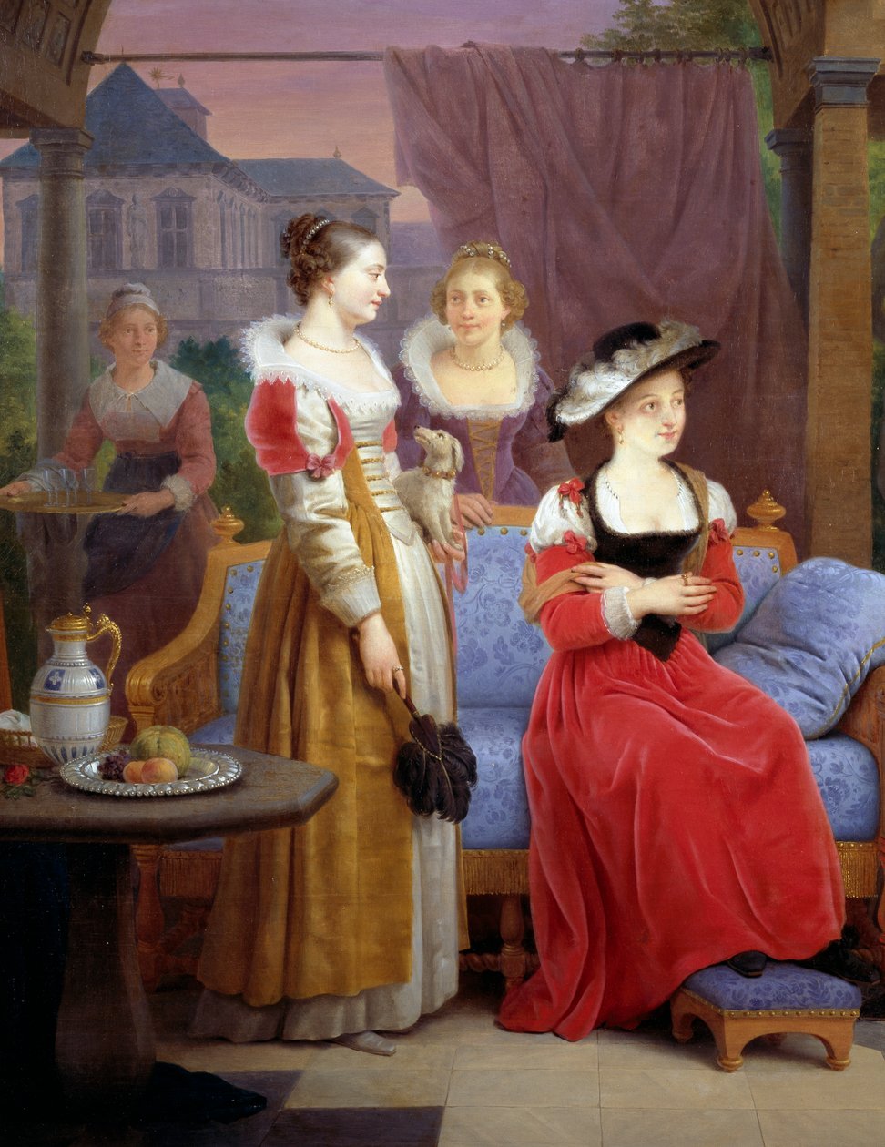 Rubens stüdyosunda hasır şapka boyarken by Ferdinand de Braekeleer