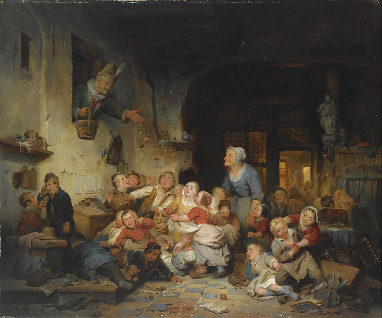 Köy Okulu by Ferdinand de Braekeleer the Elder