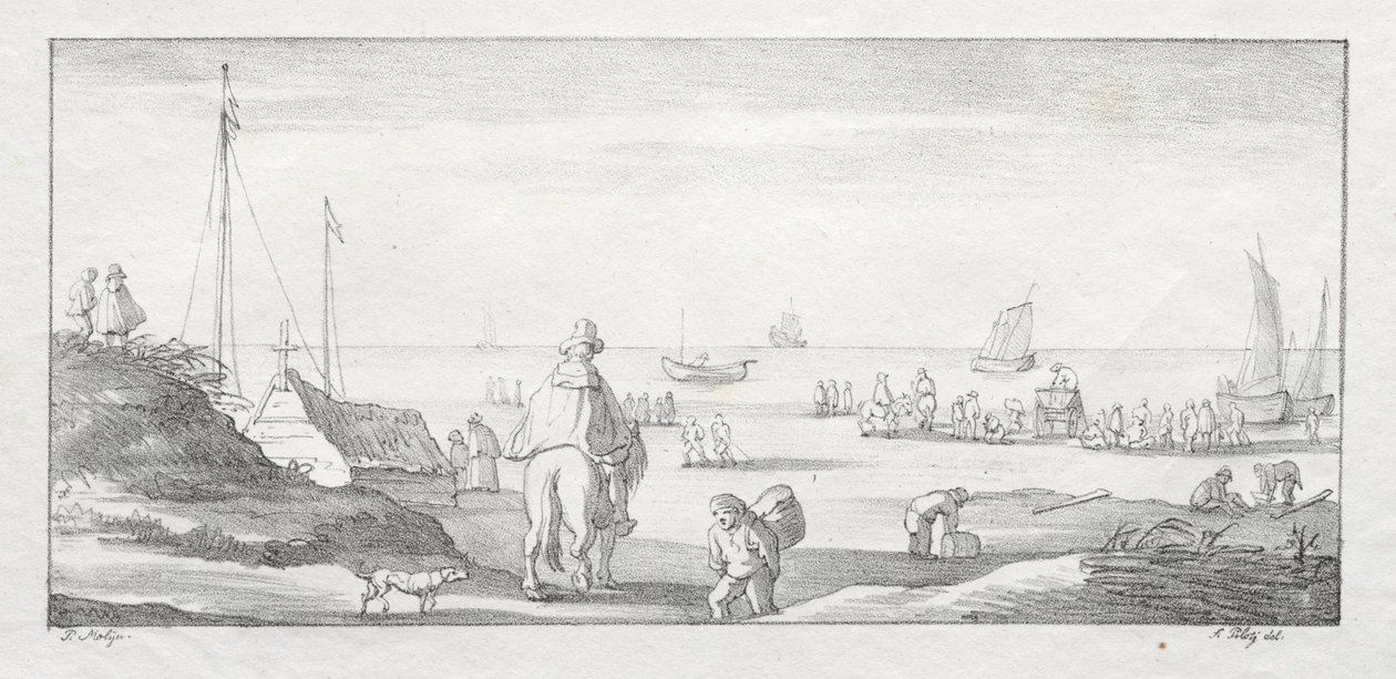 Hollanda Sahili Boyunca, 1811-1816. by Ferdinand the Elder Piloty