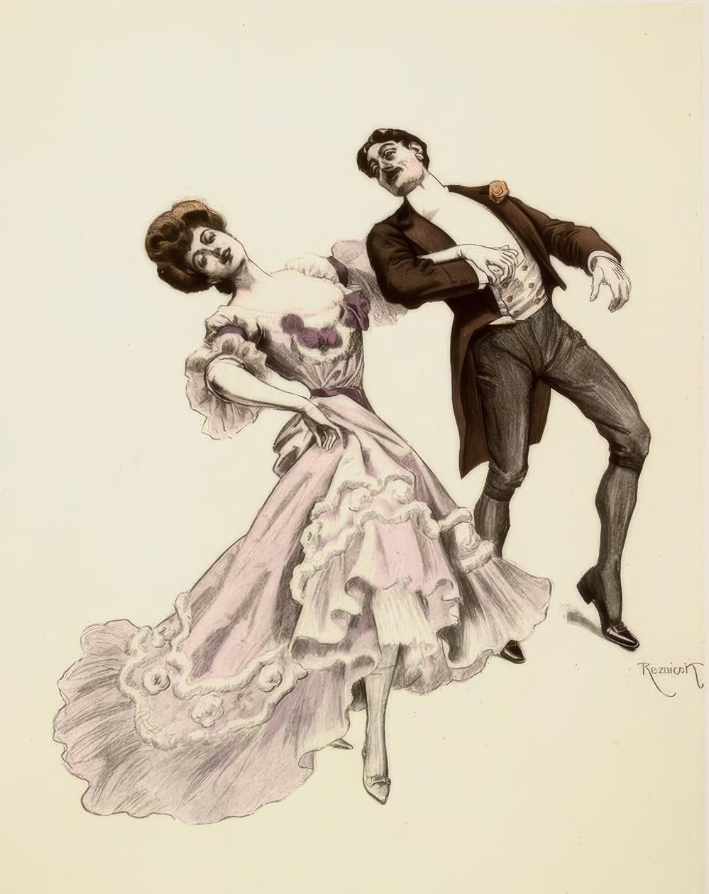 F. v. Reznicek, Kek yürüyüşü / aus: 6 Tanzbilder by Ferdinand von Reznicek