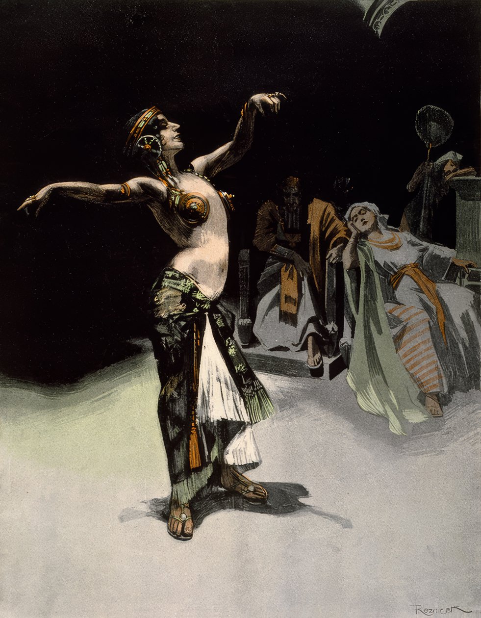 Reznicek / Salome / Grafik 1906 by Ferdinand von Reznicek