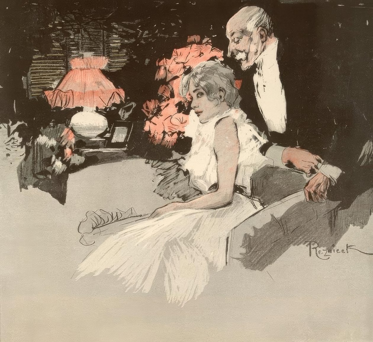 Variola aşısı. / Bayan Lilly, çok tatlısınız by Ferdinand von Reznicek
