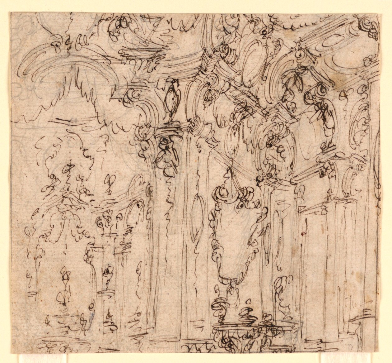 Sahne Tasarımı: Sarayda Salon by Ferdinando Galli Bibiena
