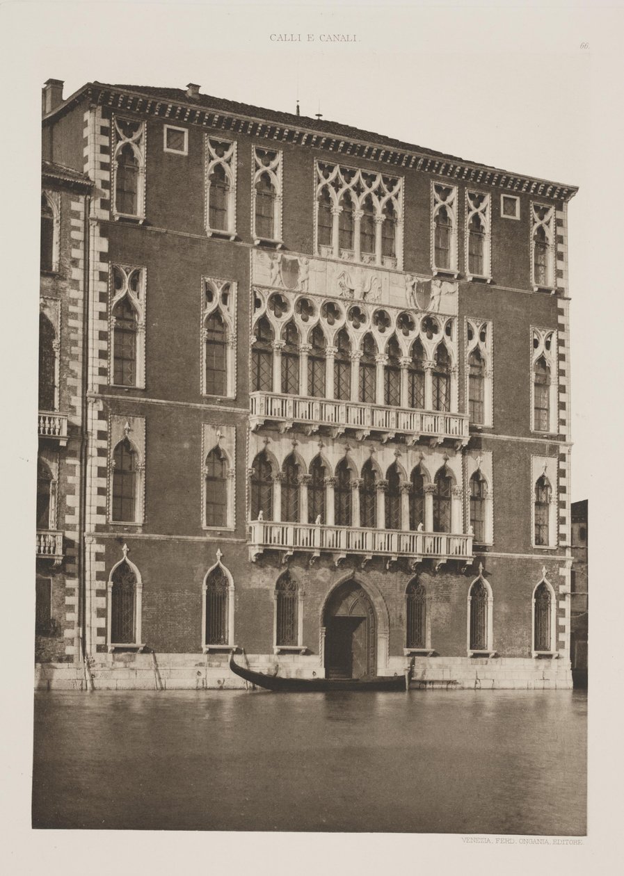 Foscari Sarayı by Ferdinando Ongania