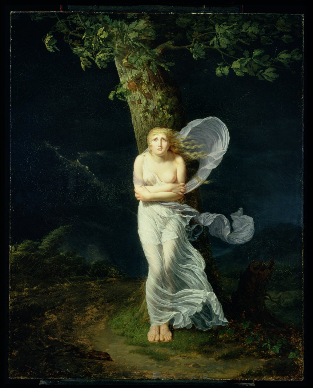 Fırtınaya Yakalanan Genç Kadın, 1799 by Fereol Bonnemaison
