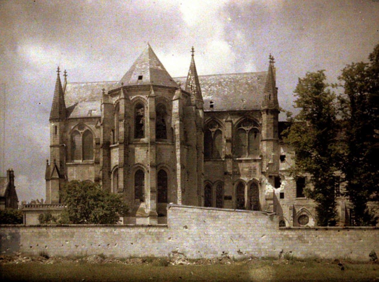 Abbey Saint-Leger, Soissons, Aisne, Fransa, 1917 (otokrom) by Fernand Cuville