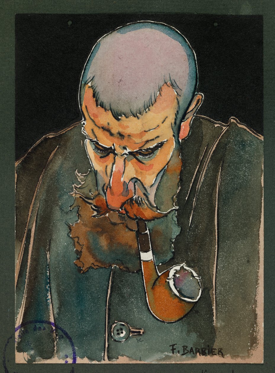 Çavuş Lavissiere ayine hizmet ediyor, Gustrow by Fernand Barbier