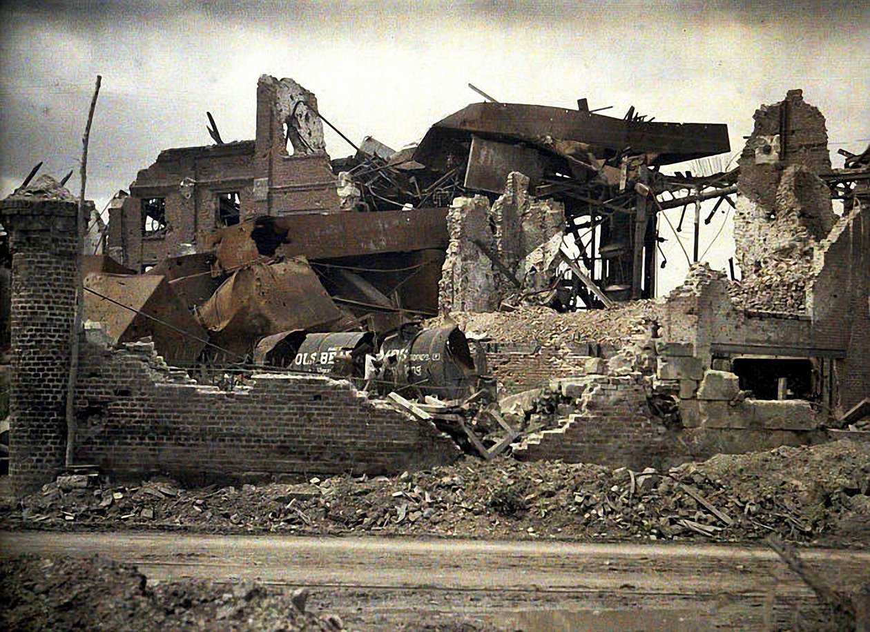 Harabeler, Aisne, Fransa, 1917 (otokrom) by Fernand Cuville