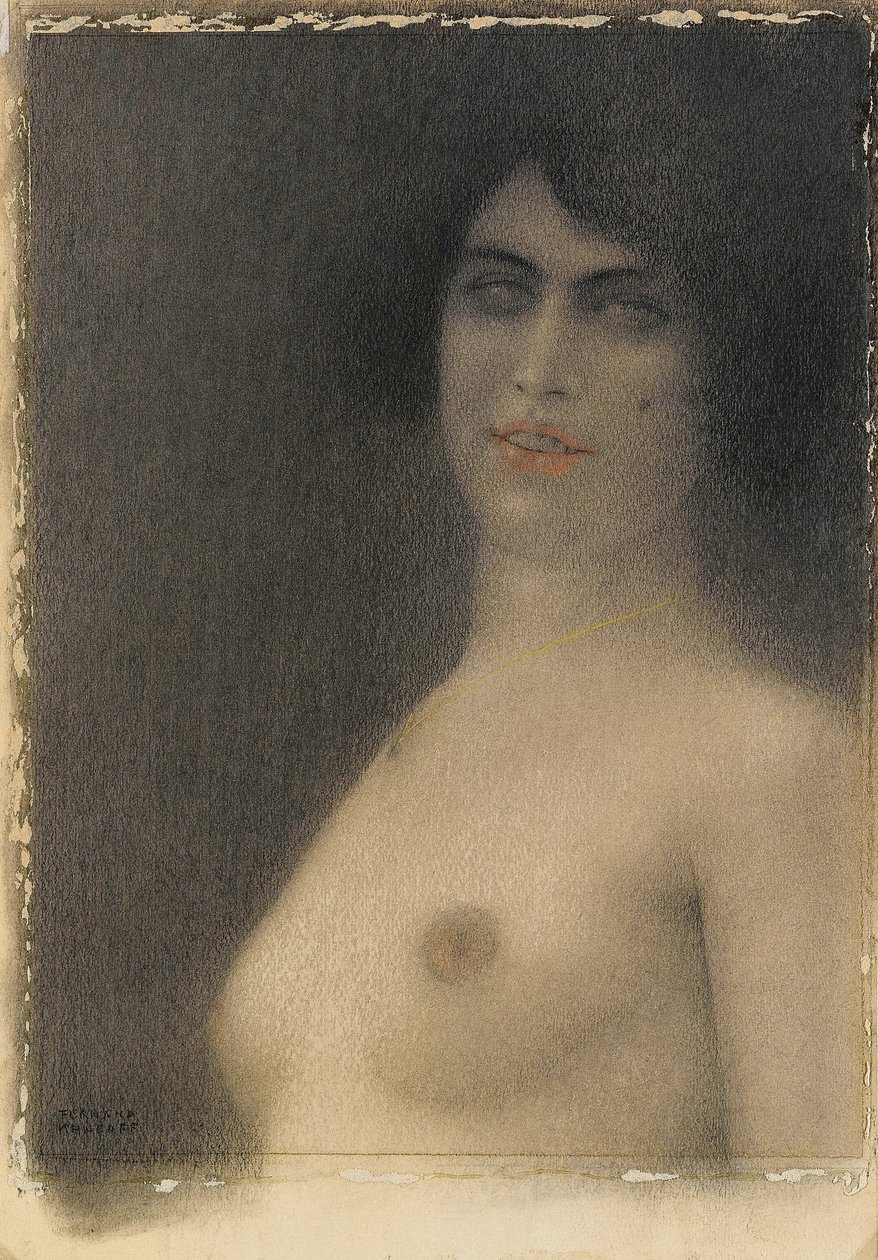 Siyah saç, 1914 by Fernand Khnopff
