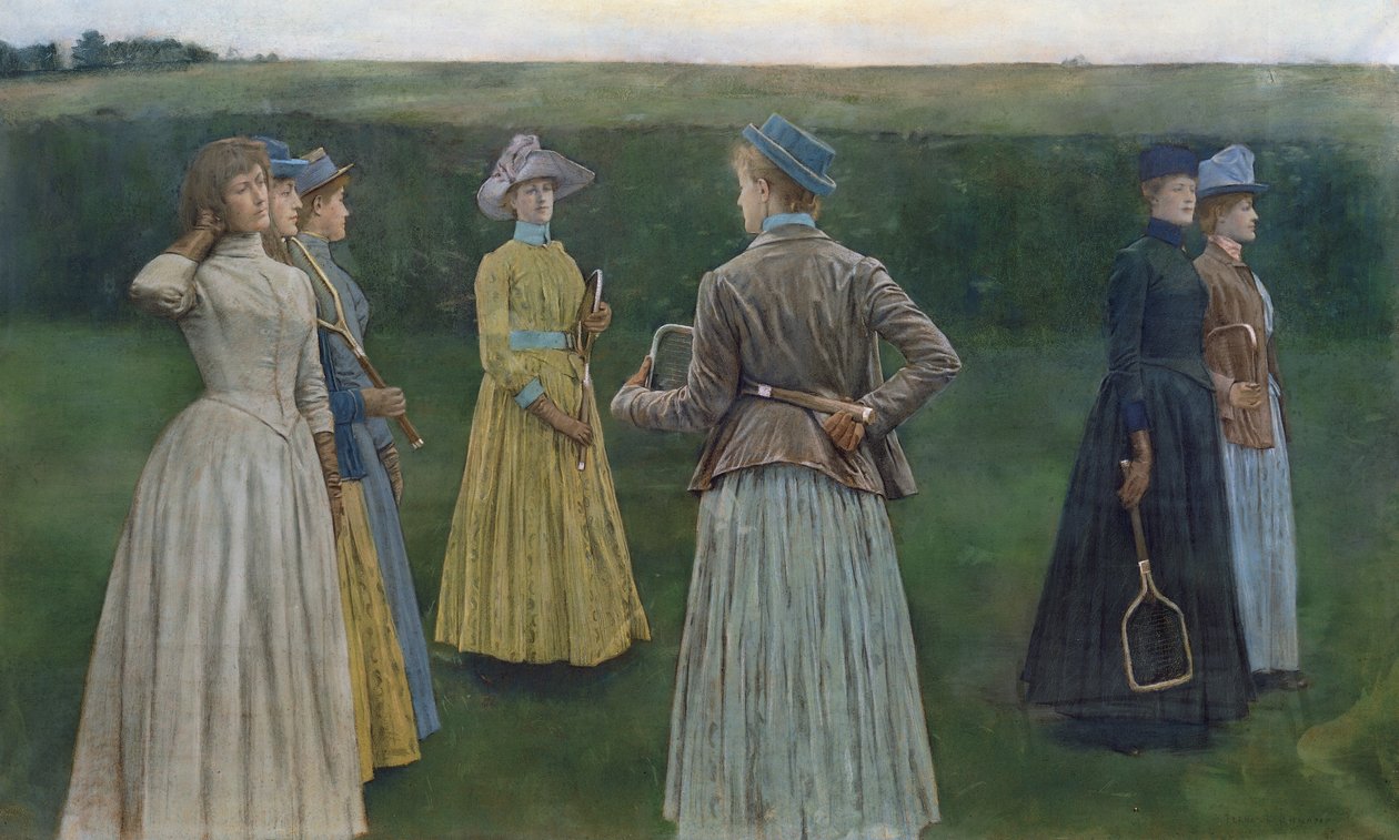 Anılar (Çim Tenisi) by Fernand Khnopff