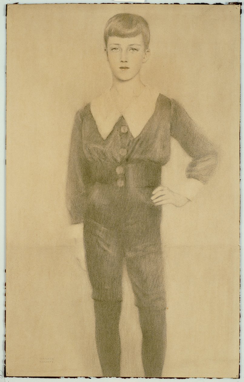 Belçika Prensi Leopold, Brabant Dükü, 1913 by Fernand Khnopff