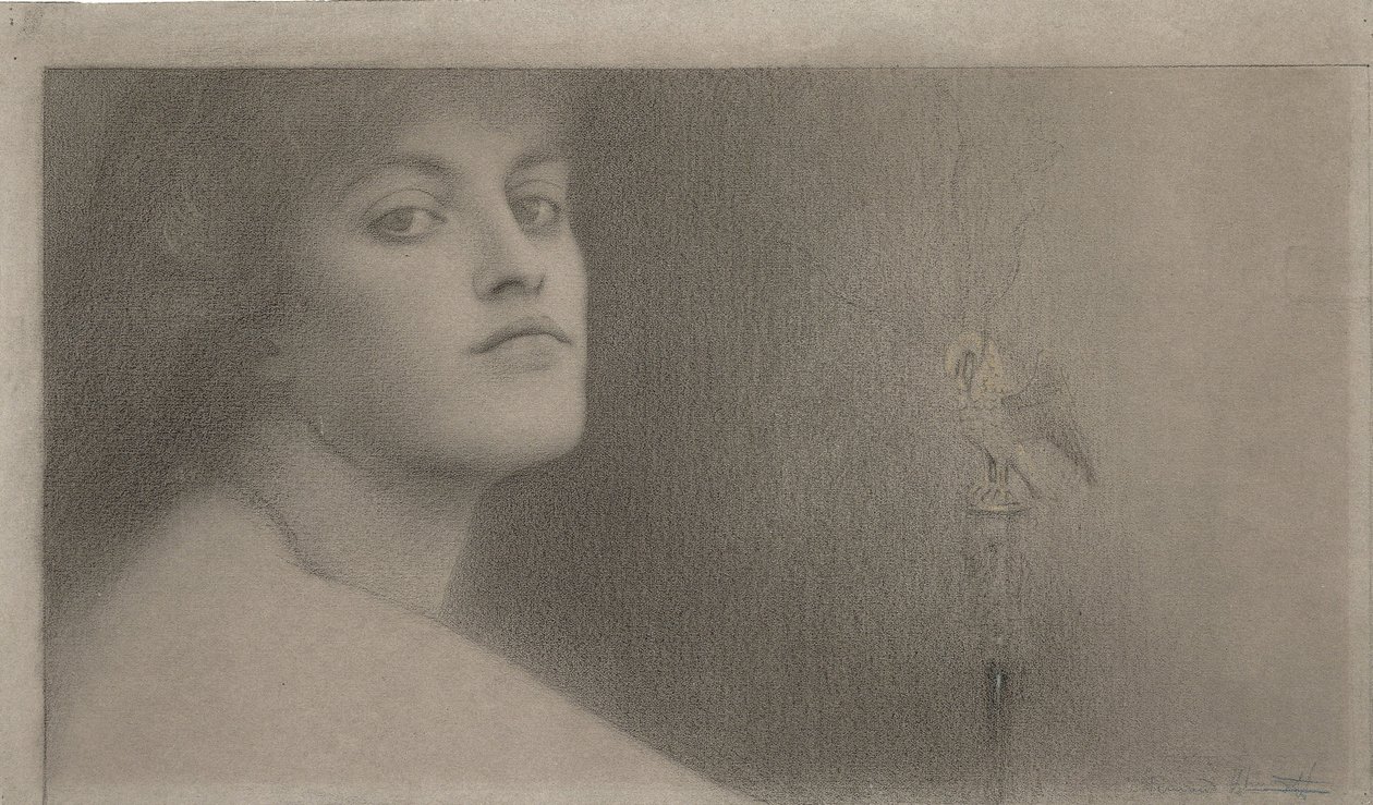 lOffrande Teklifi Çalışması, 1891 by Fernand Khnopff