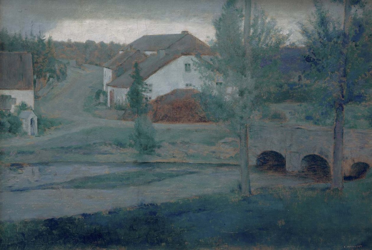 Köyün Girişi, 1885. by Fernand Khnopff