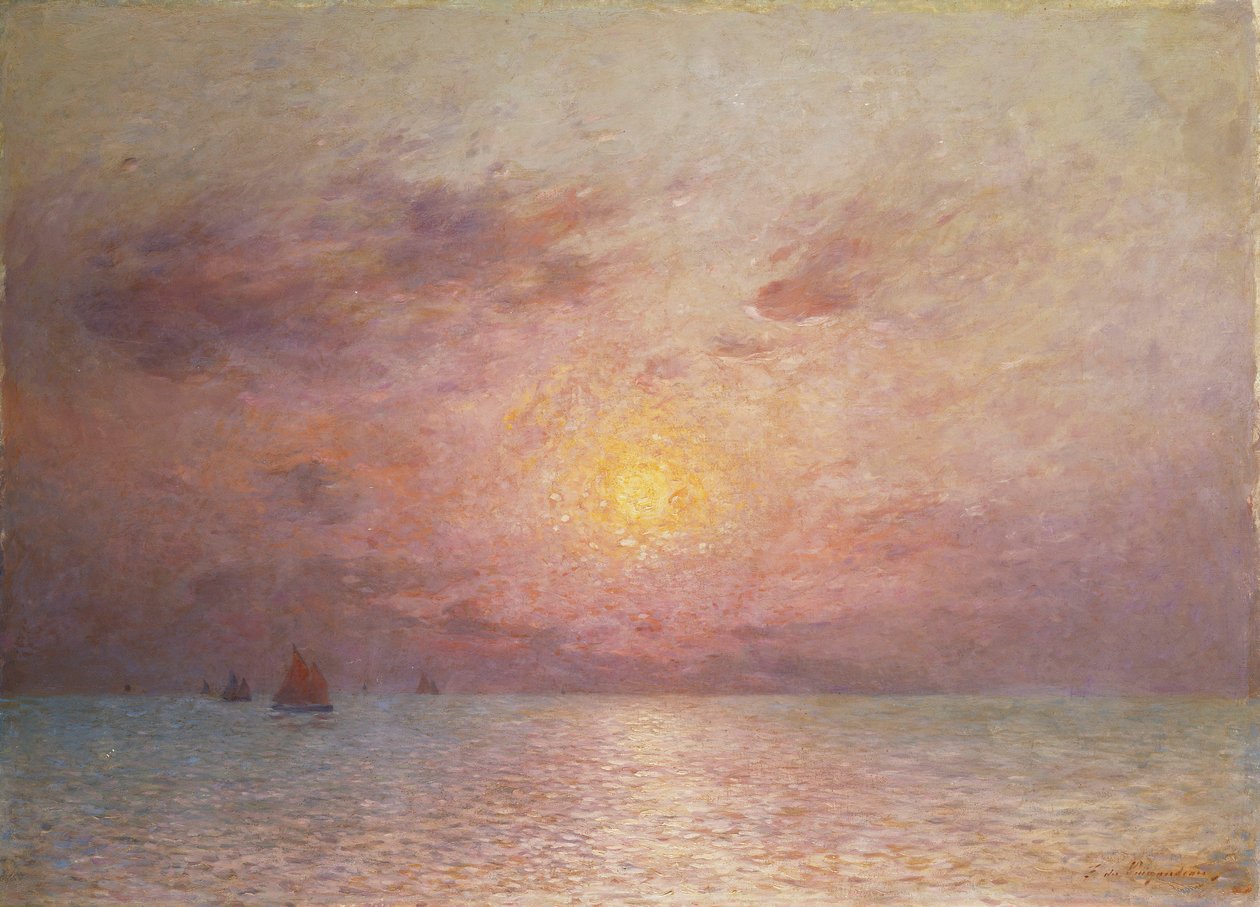 Denizde Yelken, Akşam; Denizde Yelkenliler, Akşam by Fernand Loyen du Puigaudeau