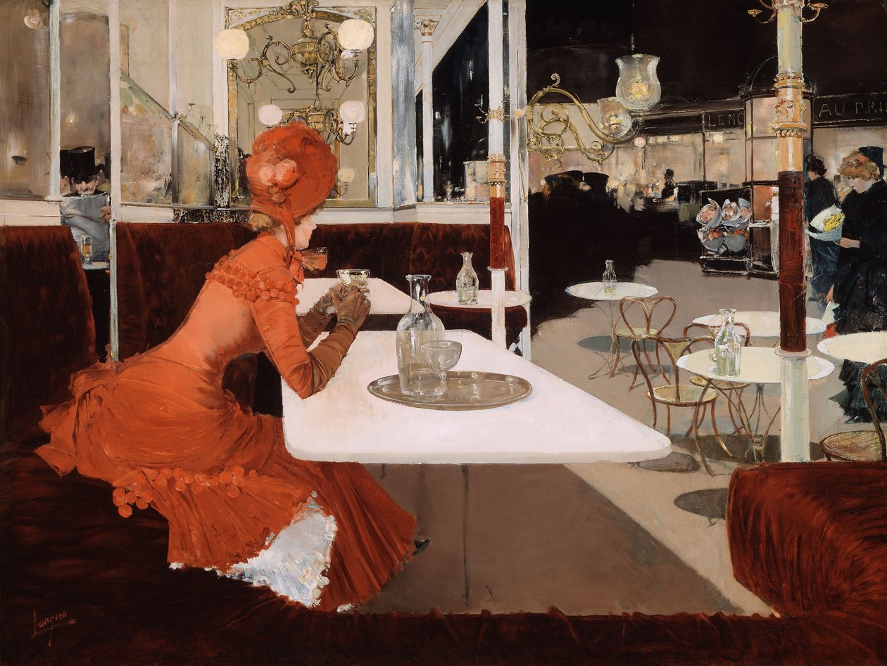 Kafe by Fernand Lungren