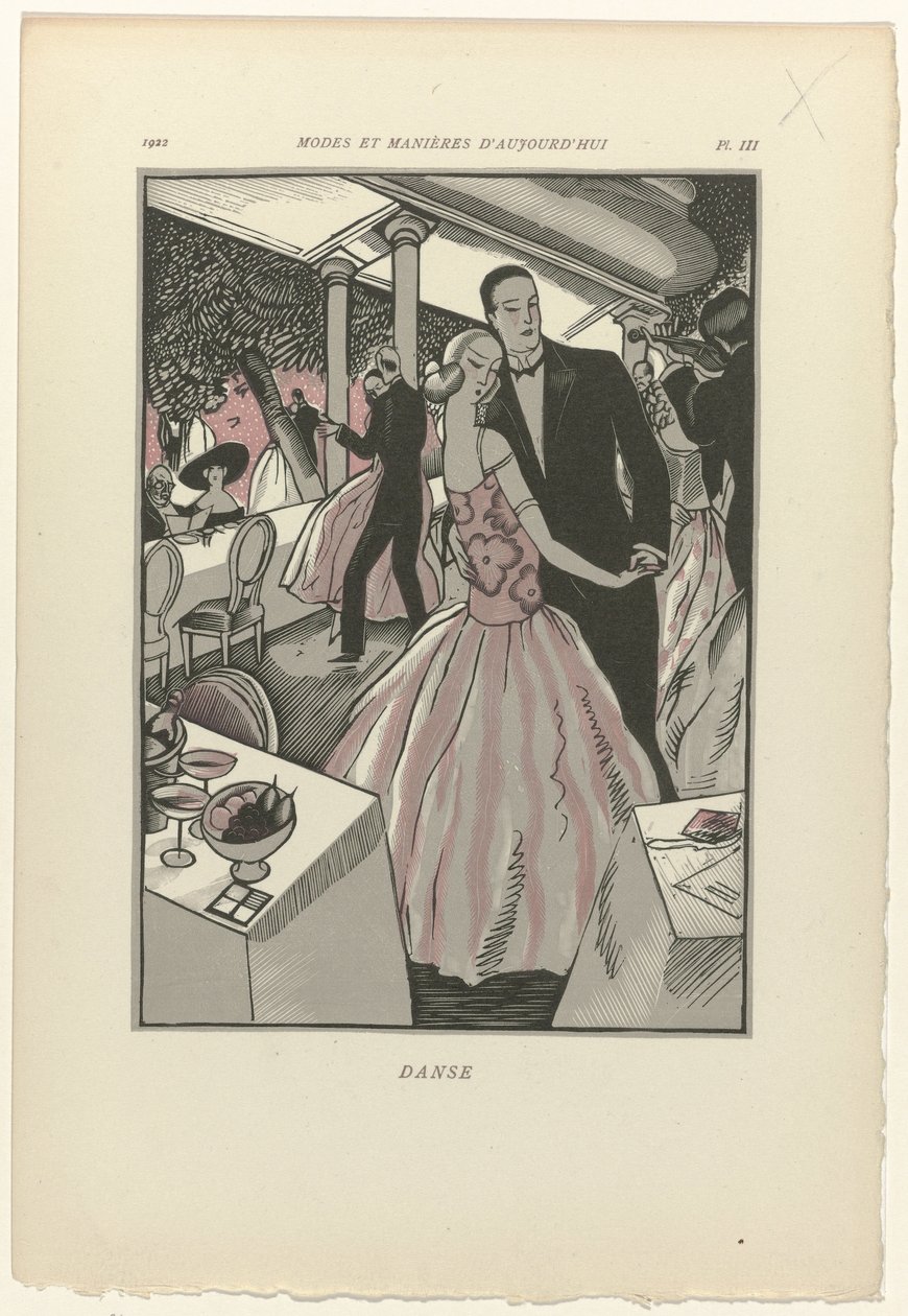 Günümüzün Moda ve Görgü Kuralları, 1922, Pl. 3: Dans by Fernand Siméon